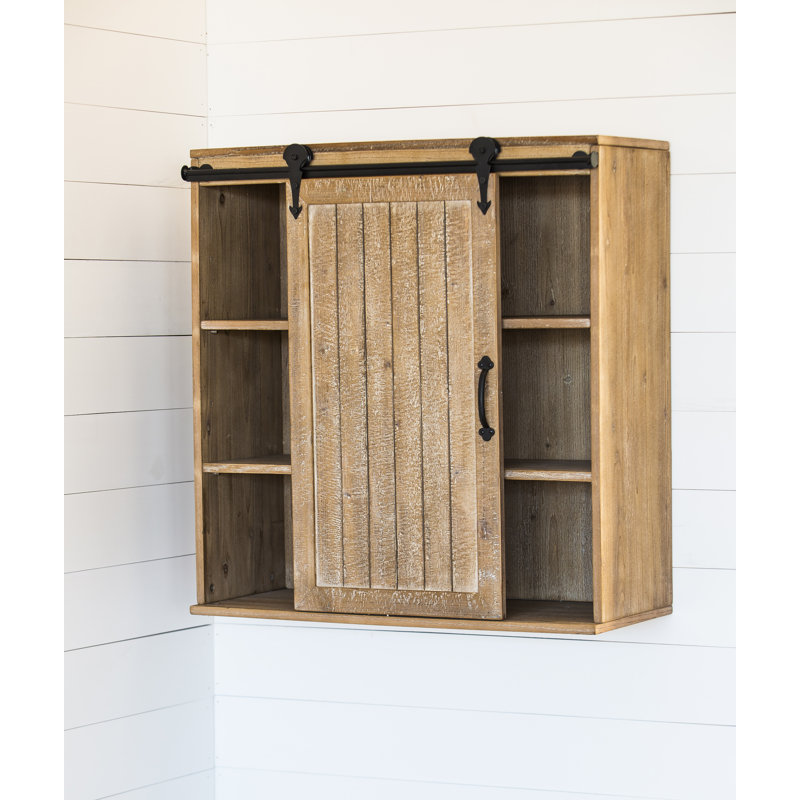 Gracie Oaks Khoa Wooden Display Hutch Wall Shelf Wayfair.co.uk